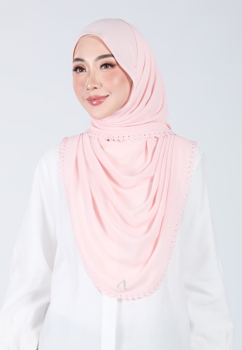 SHAWL PETALINE PLAIN EMB