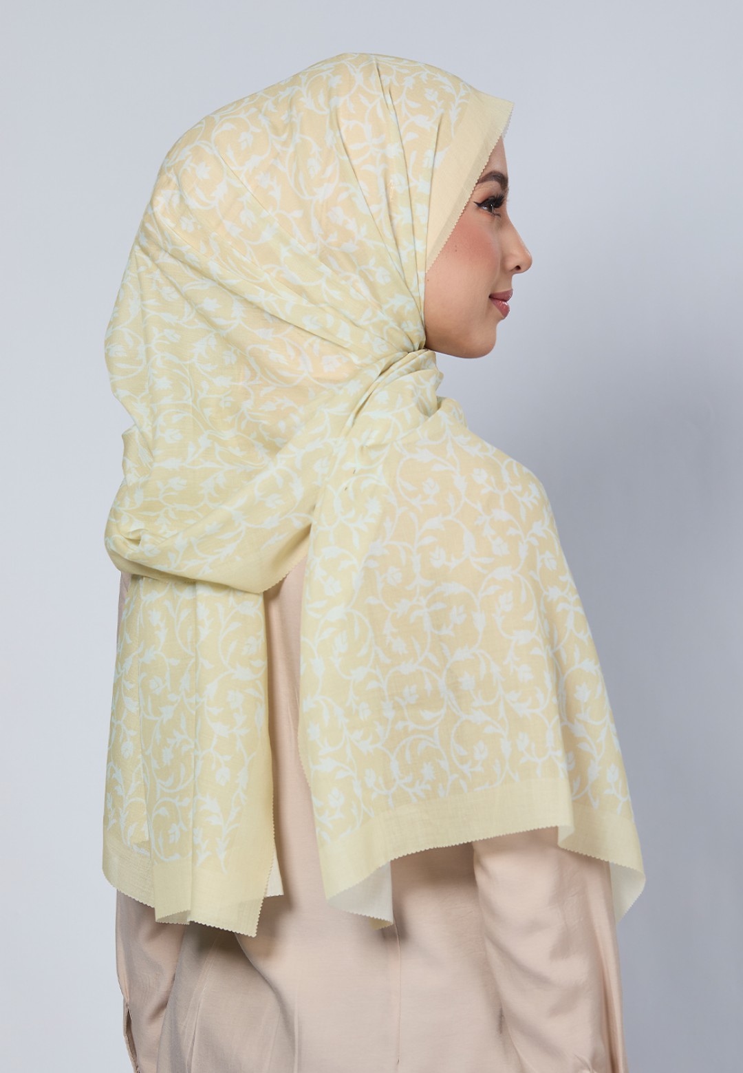SHAWL DULCE VOILE PRINTED LASERCUT