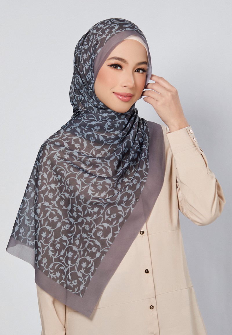 SHAWL DULCE VOILE PRINTED LASERCUT