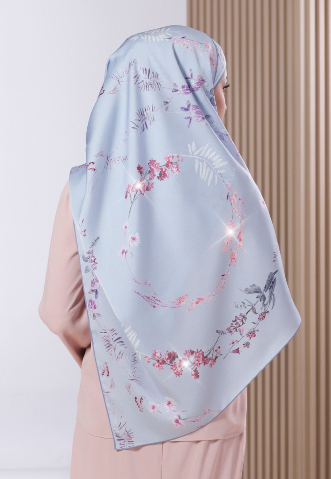 SHAWL 298 DELAIRE PRINTED DIAMOND