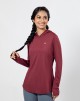 AGILE FITTED HOODIE (SHORT VERSION) IN MAROON