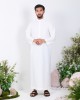 ALMAAN JUBAH IN WHITE