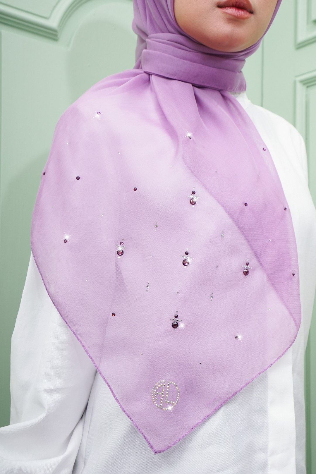 SQ QASEH VOILE PLAIN DIAMOND