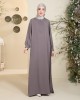 AMINAA JUBAH IN DARK GREY