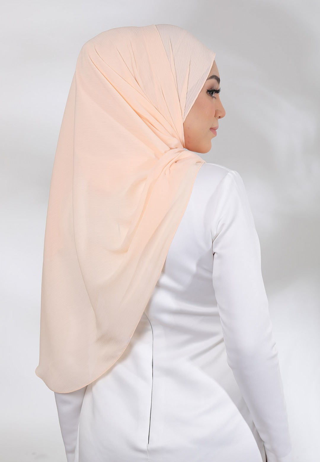 SHAWL CREASE CHIFFON PLAIN 79