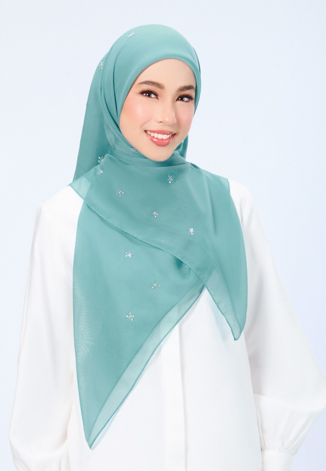 SQ FLORELLIS VOILE PLAIN DIAMOND