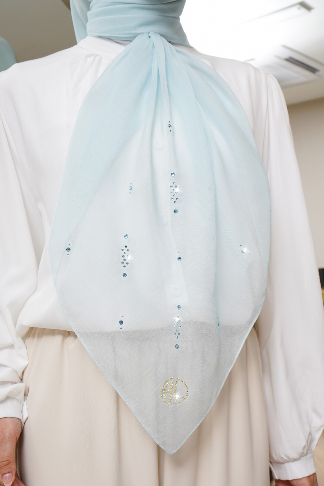SQUARE AYLA VOILE PLAIN DIAMOND