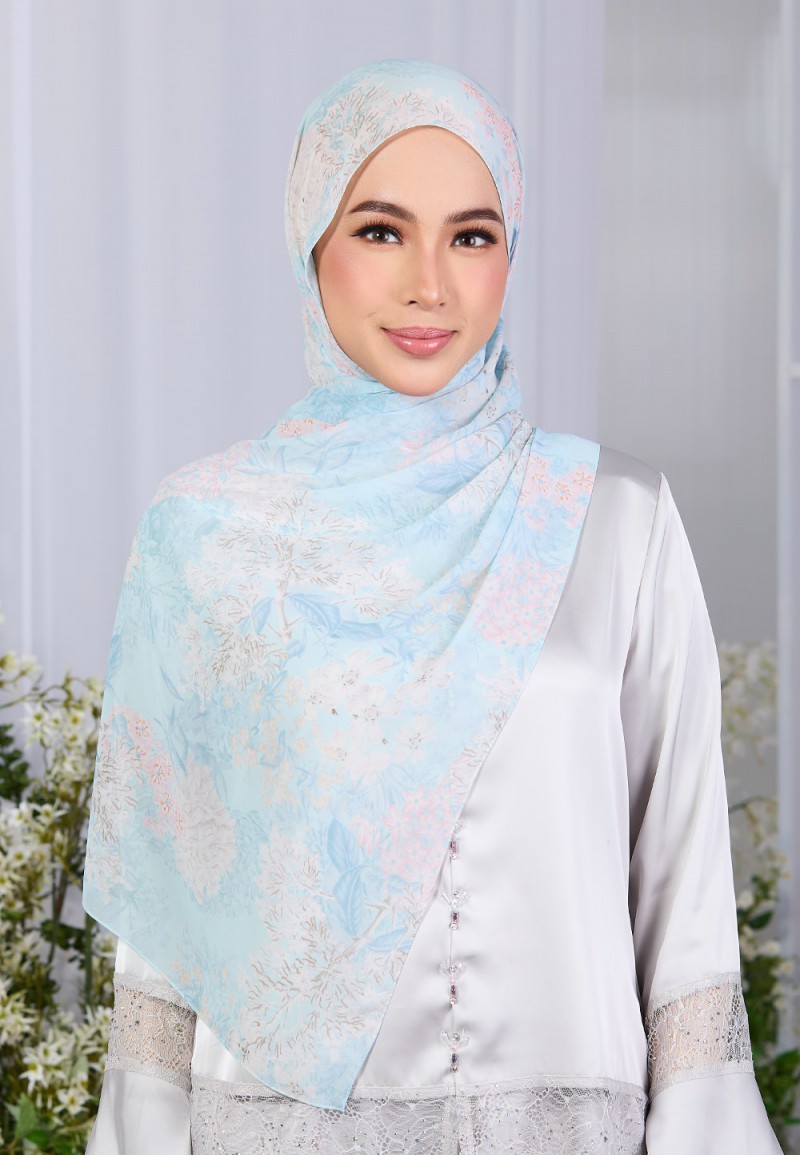 SHAWL VELVET BLOOM PRINTED