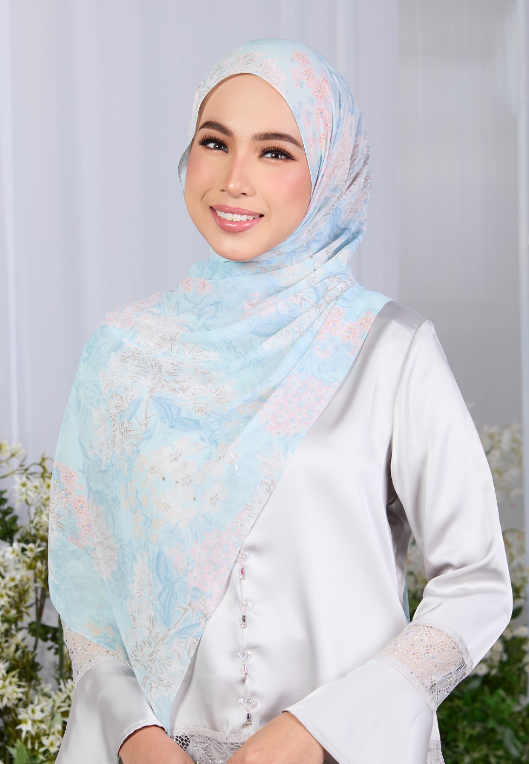SHAWL VELVET BLOOM PRINTED