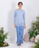 DELANI DRESS IN BLUE SHADOW