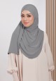 TASNEEM INSTANT SHAWL IN ASH GREY