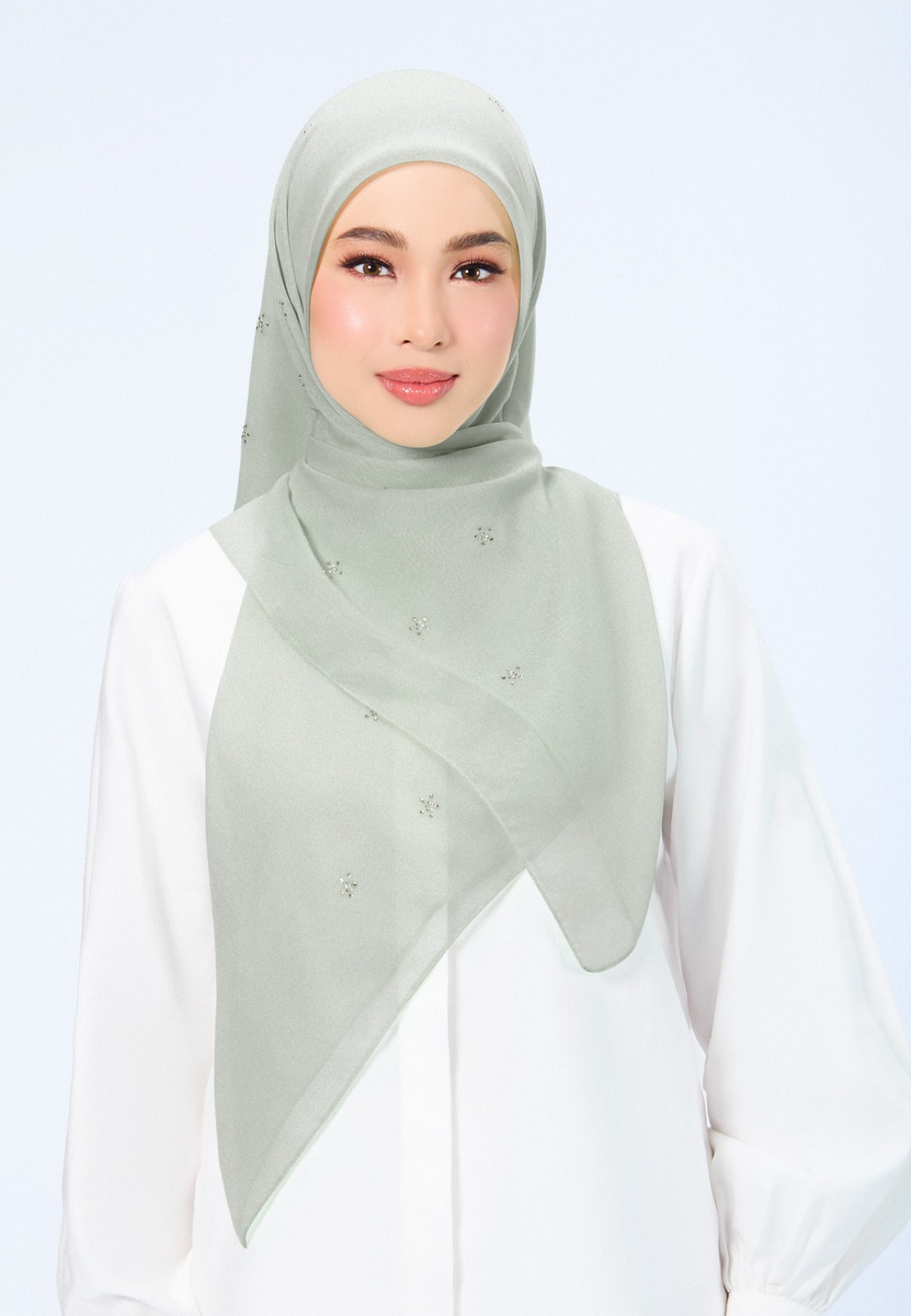 SQ FLORELLIS VOILE PLAIN DIAMOND