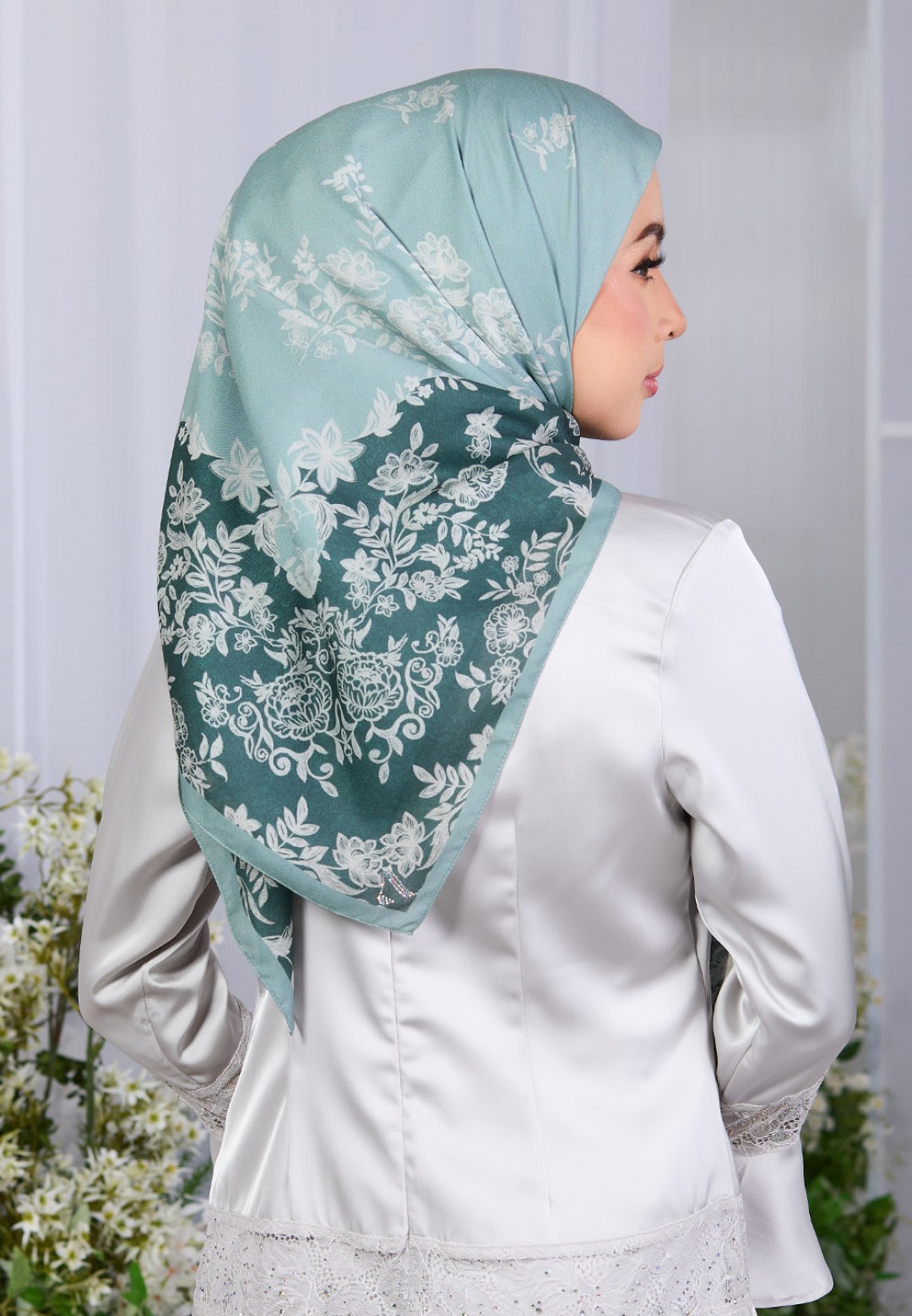 SQ BLOOMIRIS VOILE PRINTED