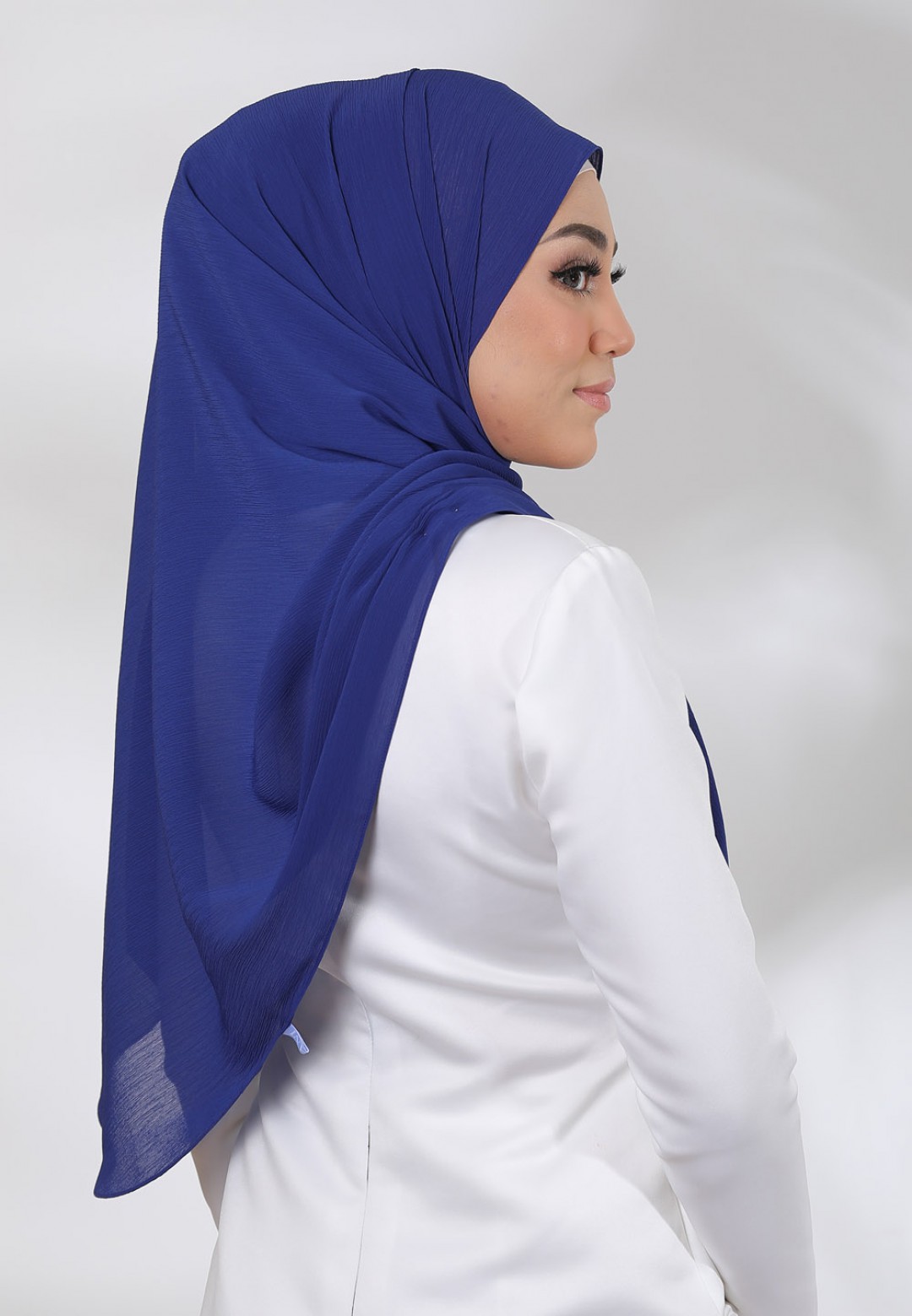 SHAWL CREASE CHIFFON PLAIN 79