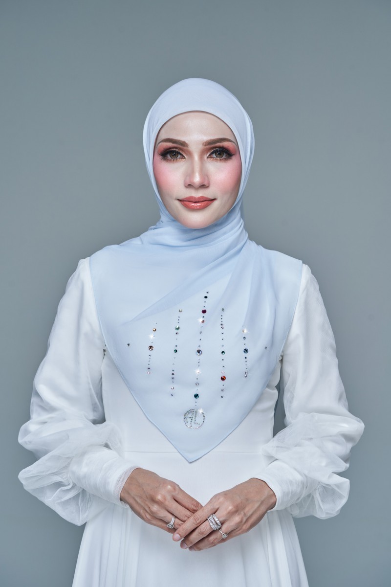 SQ RIKA VOILE PLAIN DIAMOND