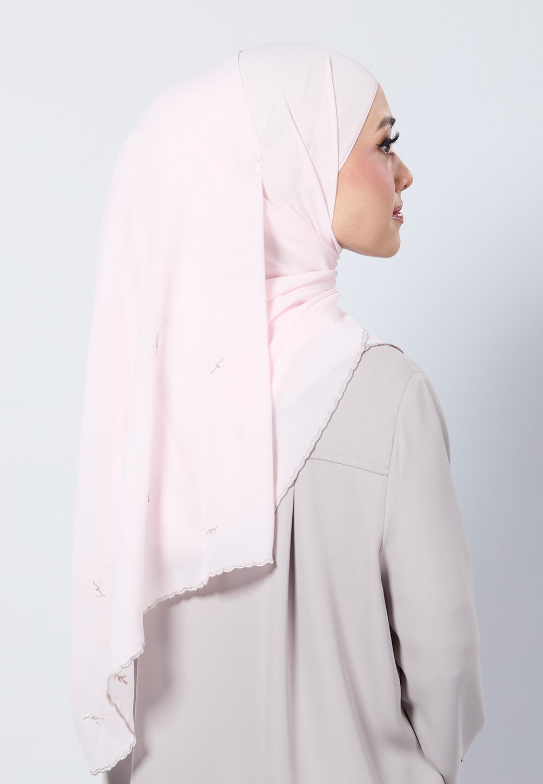 SHAWL ADORA PLAIN EMBROIDERY