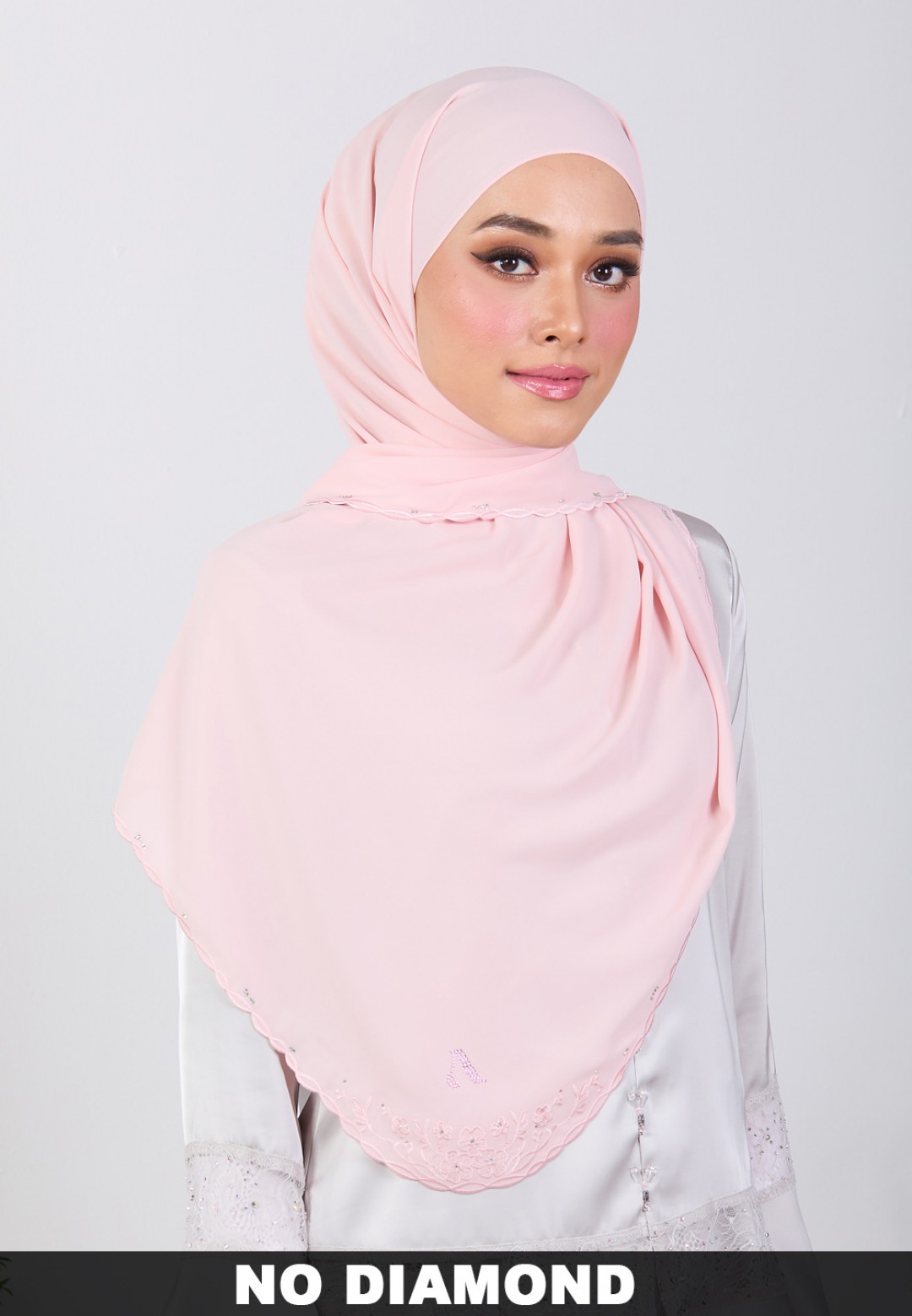 SHAWL BLOOMARIA PLAIN EMBROIDERY