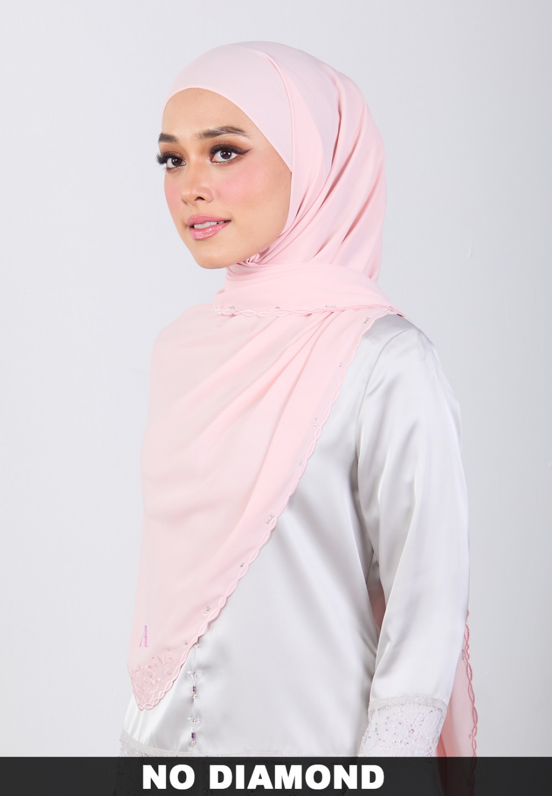 SHAWL BLOOMARIA PLAIN EMBROIDERY