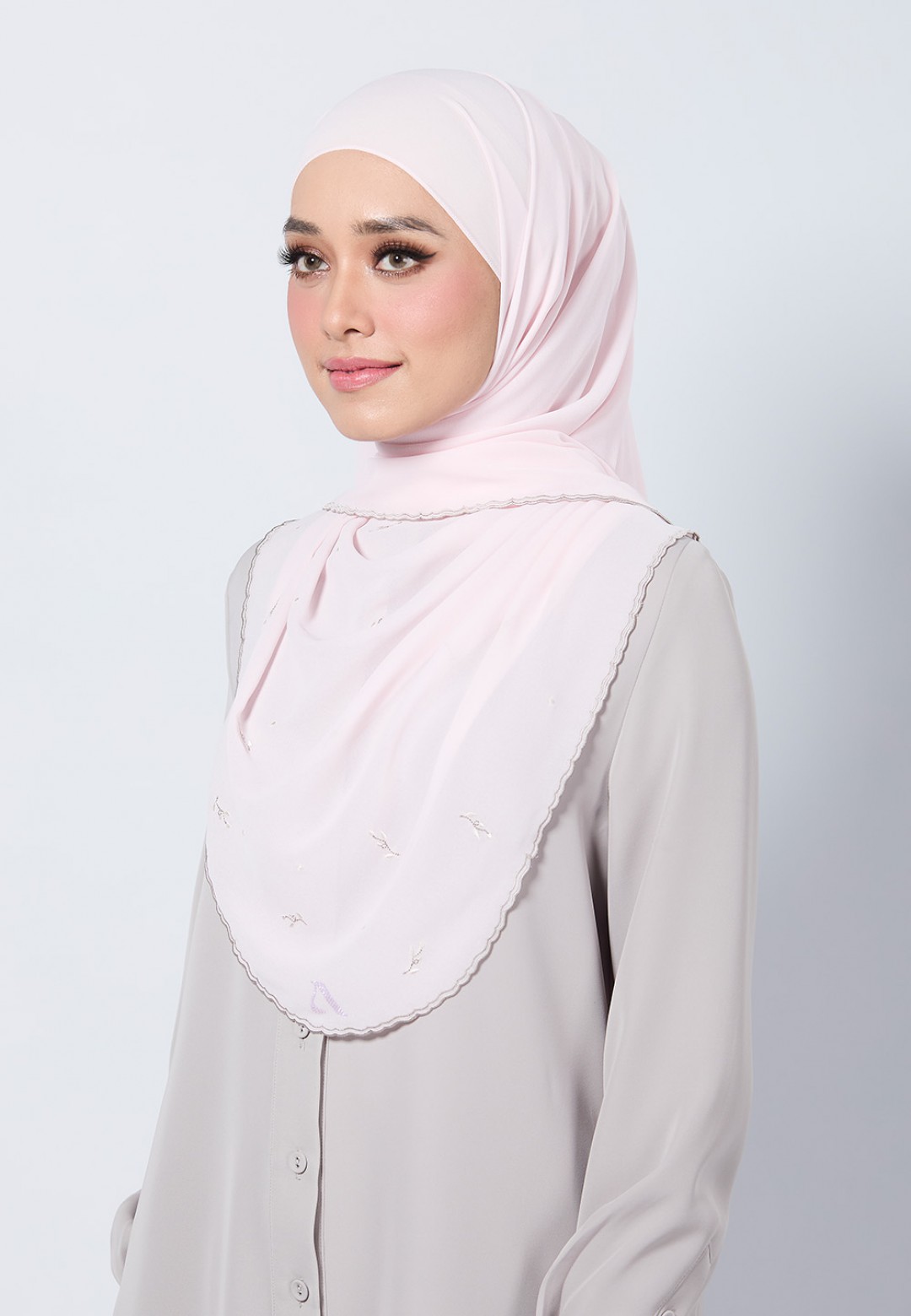 SHAWL ADORA PLAIN EMBROIDERY
