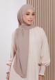 AFRAH INSTANT SHAWL  TIE BACK IN BEIGE