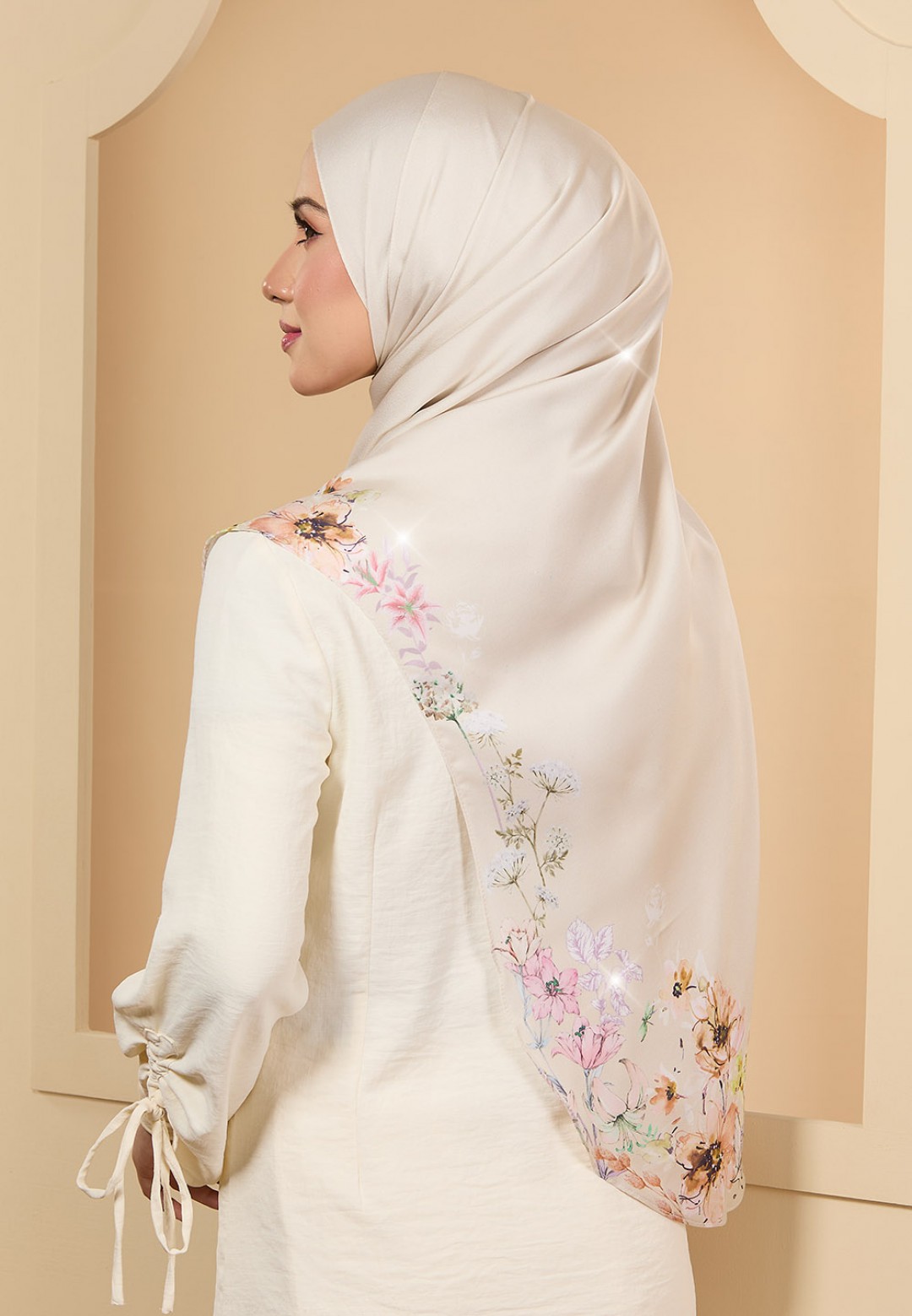 INSTANT SHAWL JASMIN PRINTED DIAMOND