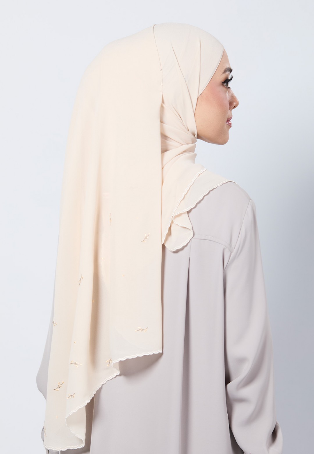SHAWL ADORA PLAIN EMBROIDERY
