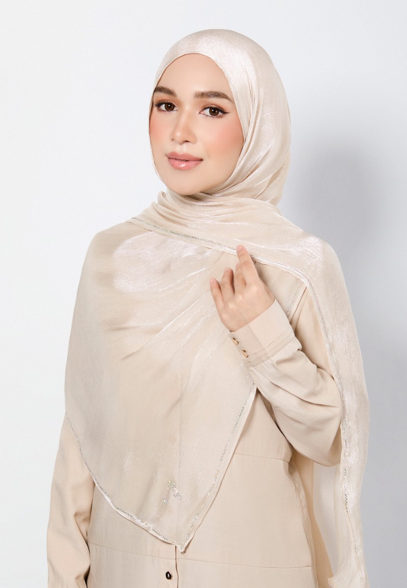 SHAWL GLISTEN SILK PLAIN DIAMOND