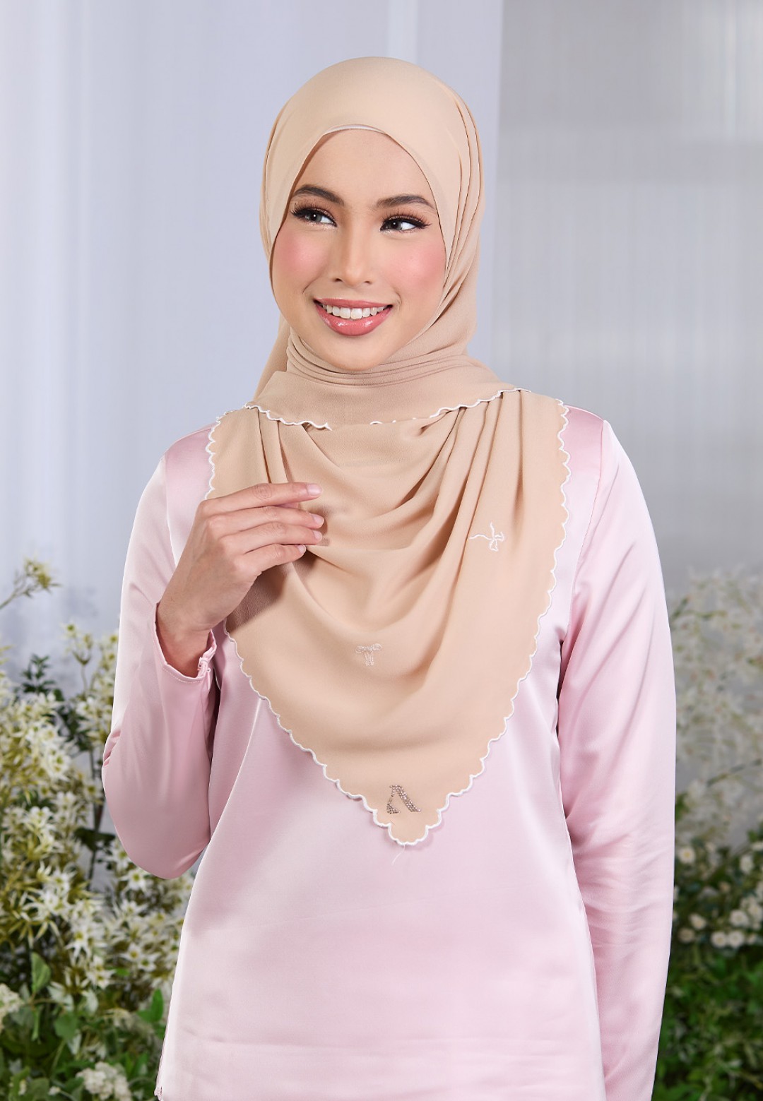 SHAWL ROXY PLAIN EMBROIDERY
