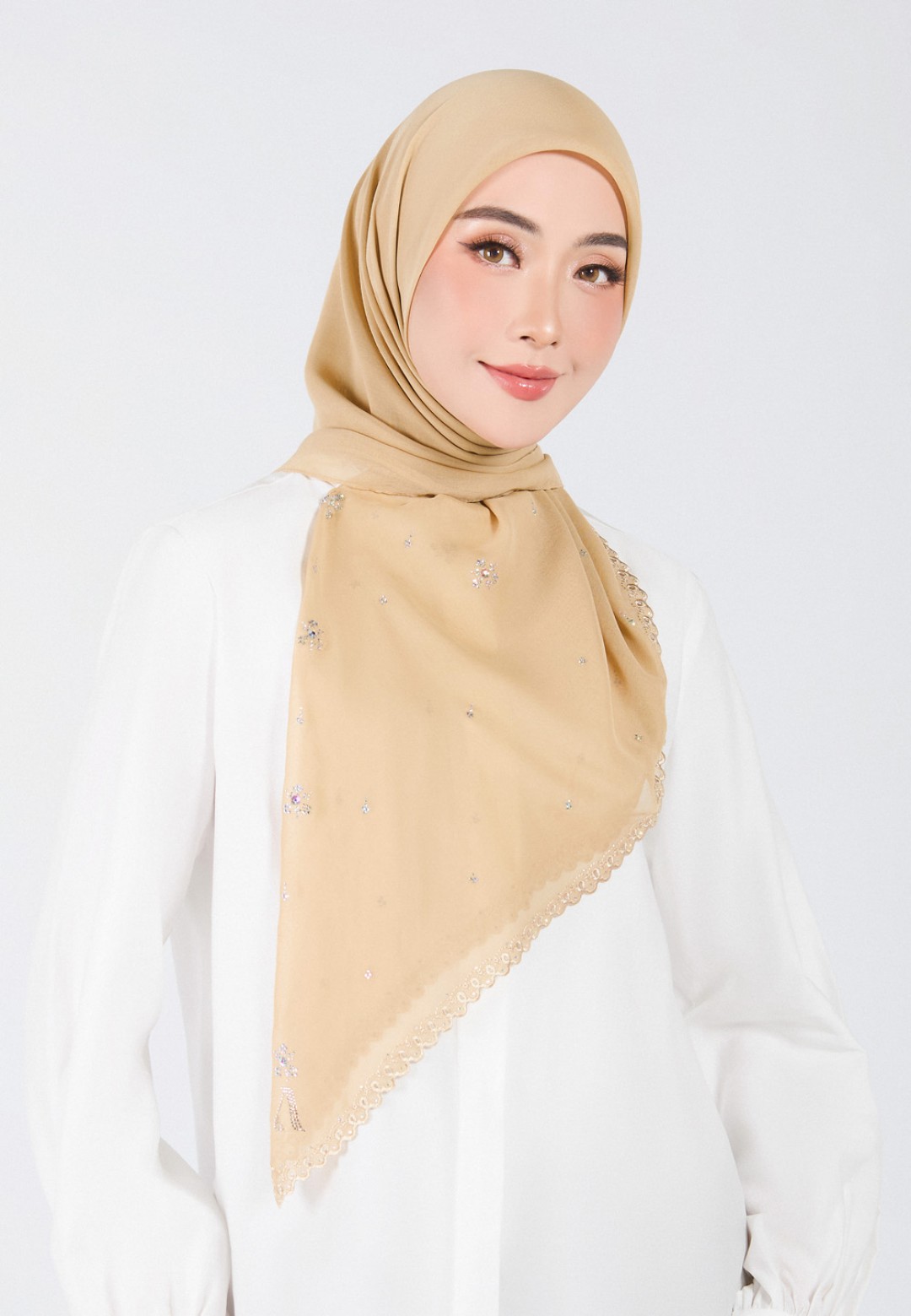 SQ ARIA GLEAM VOILE EMBROIDERY DIAMOND