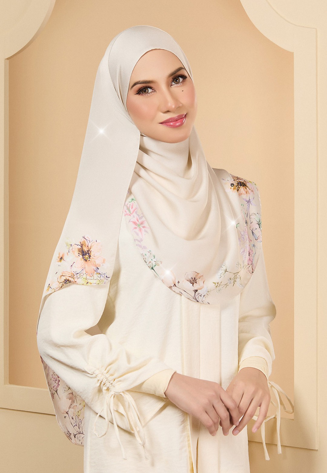 INSTANT SHAWL JASMIN PRINTED DIAMOND