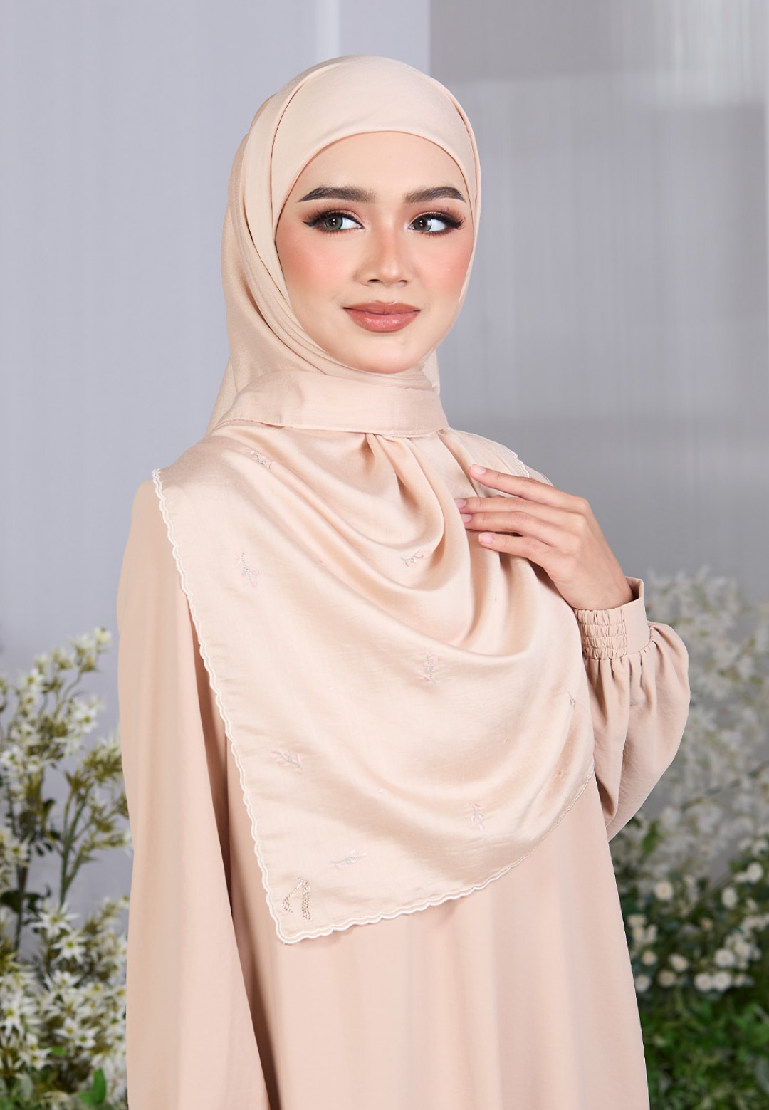 SQ ESME VOILE PLAIN EMBROIDERY