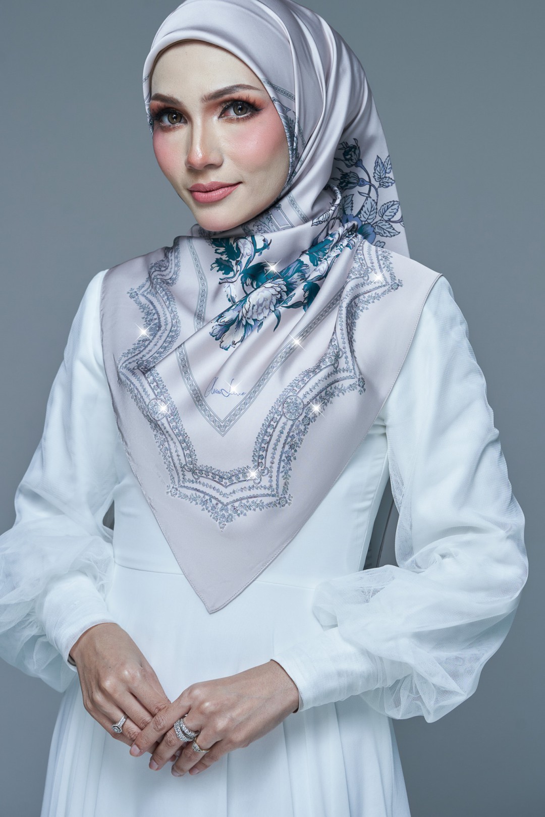 SQUARE ENDLESS BEAU PRINTED DIAMOND