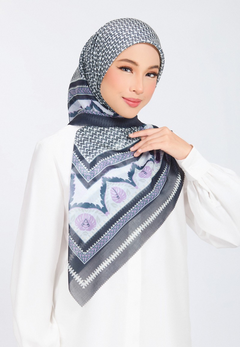 SQ EMAAN VOILE PRINTED LASERCUT