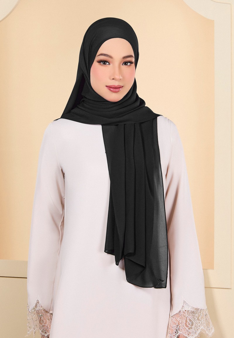 SHAWL HOUDA SILKY CHIFFON PLAIN