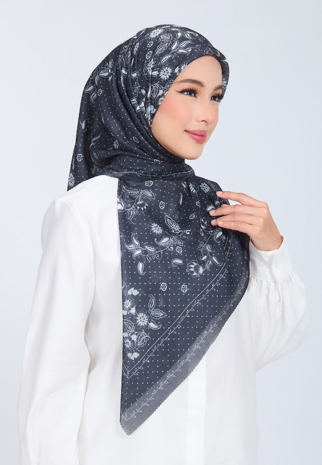 SQ SAPHIYAH VOILE PRINTED LASERCUT