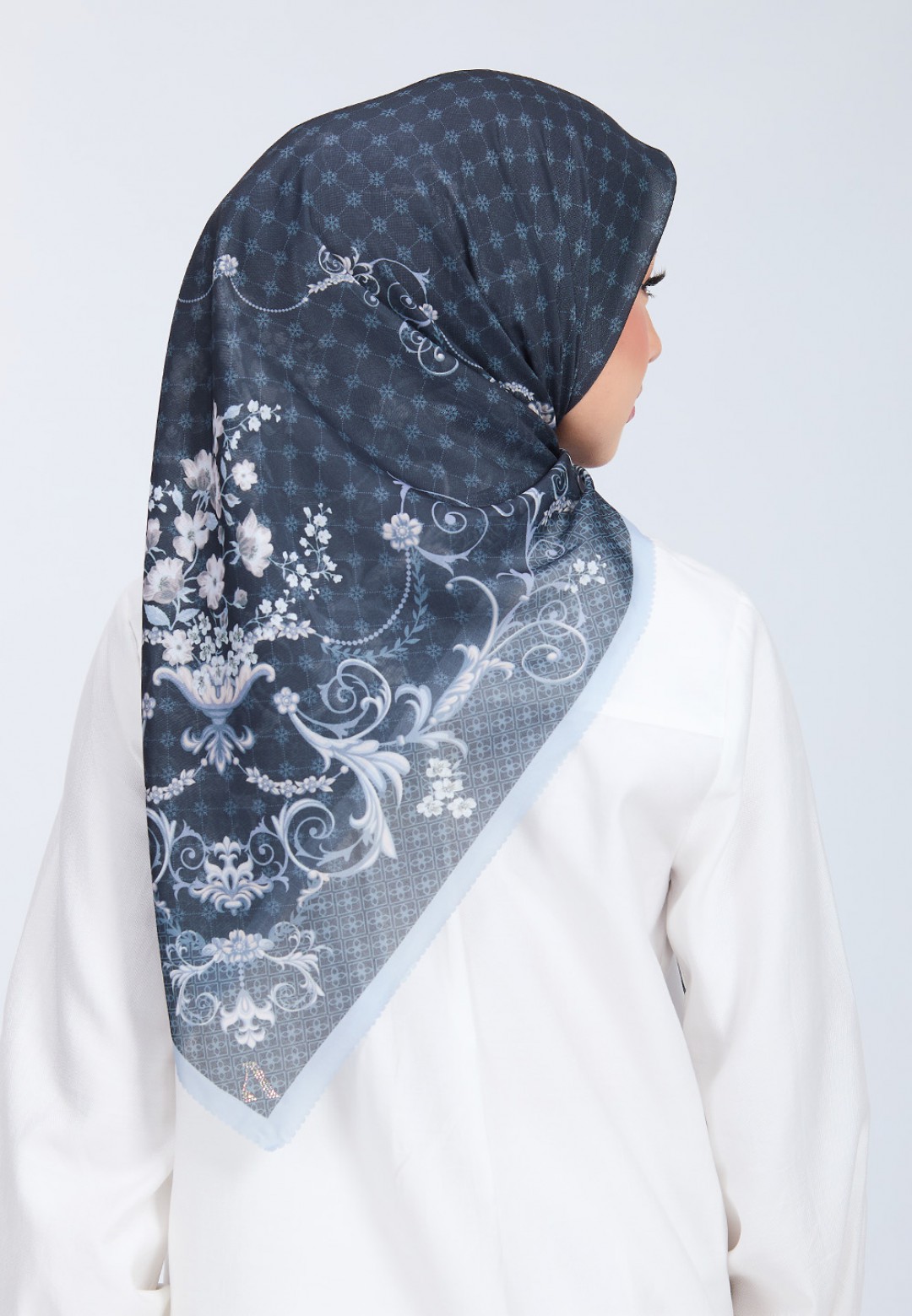 SQ FATYNE VOILE PRINTED LASERCUT