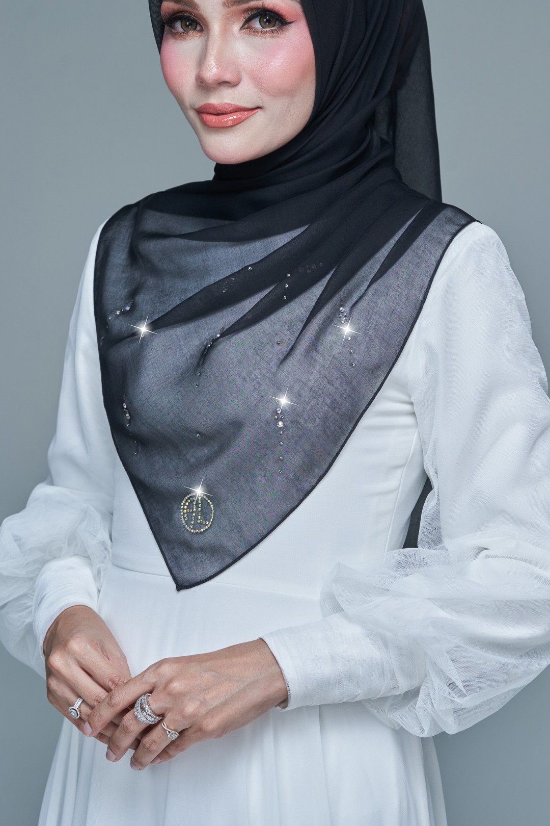 SQ MAIRA VOILE PLAIN DIAMOND