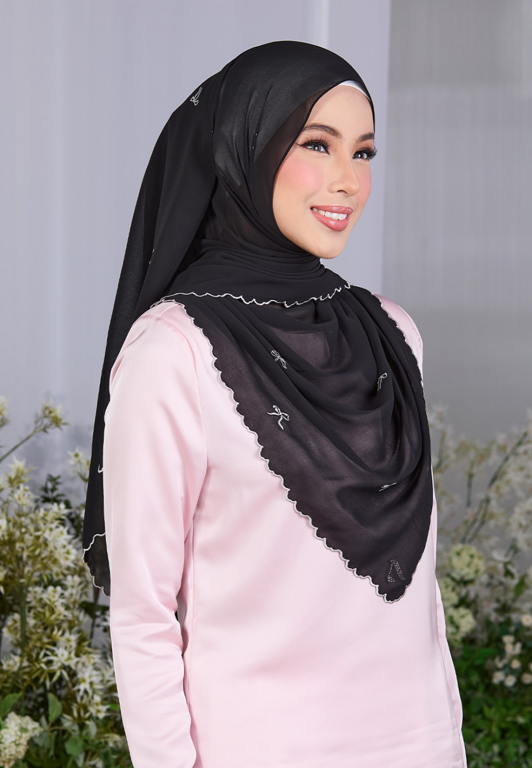 SHAWL ROXY PLAIN EMBROIDERY