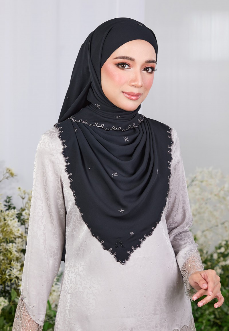 SHAWL ZARRA PLAIN EMBROIDERY