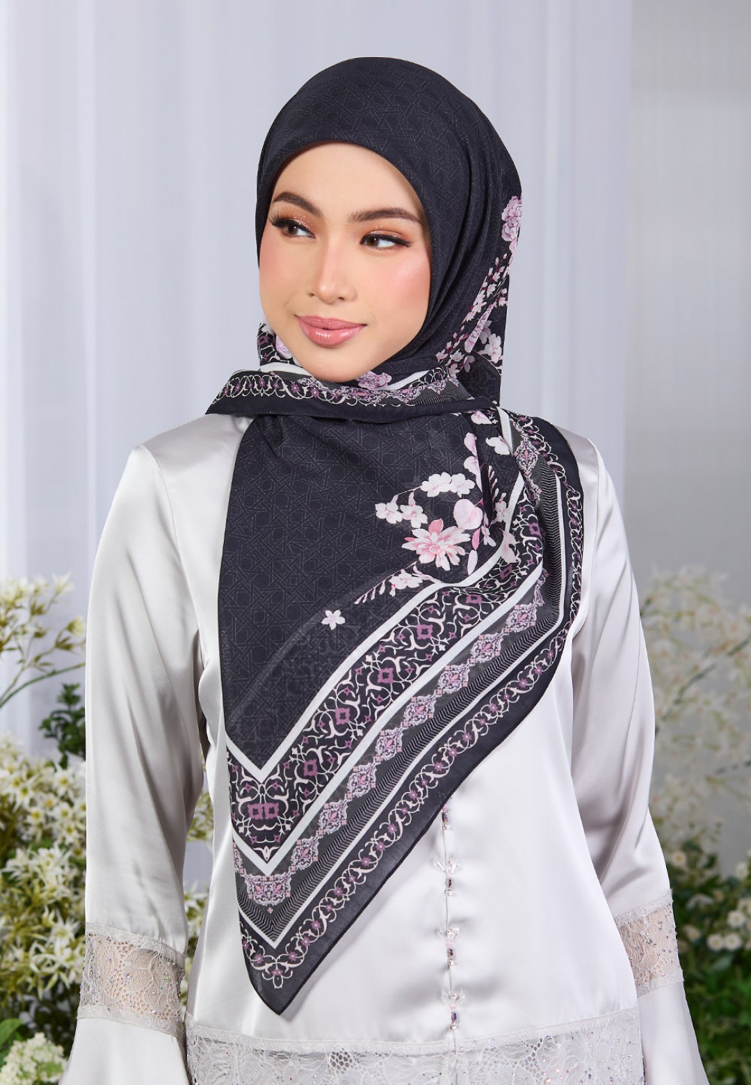 SQ LAVENDREAM VOILE PRINTED