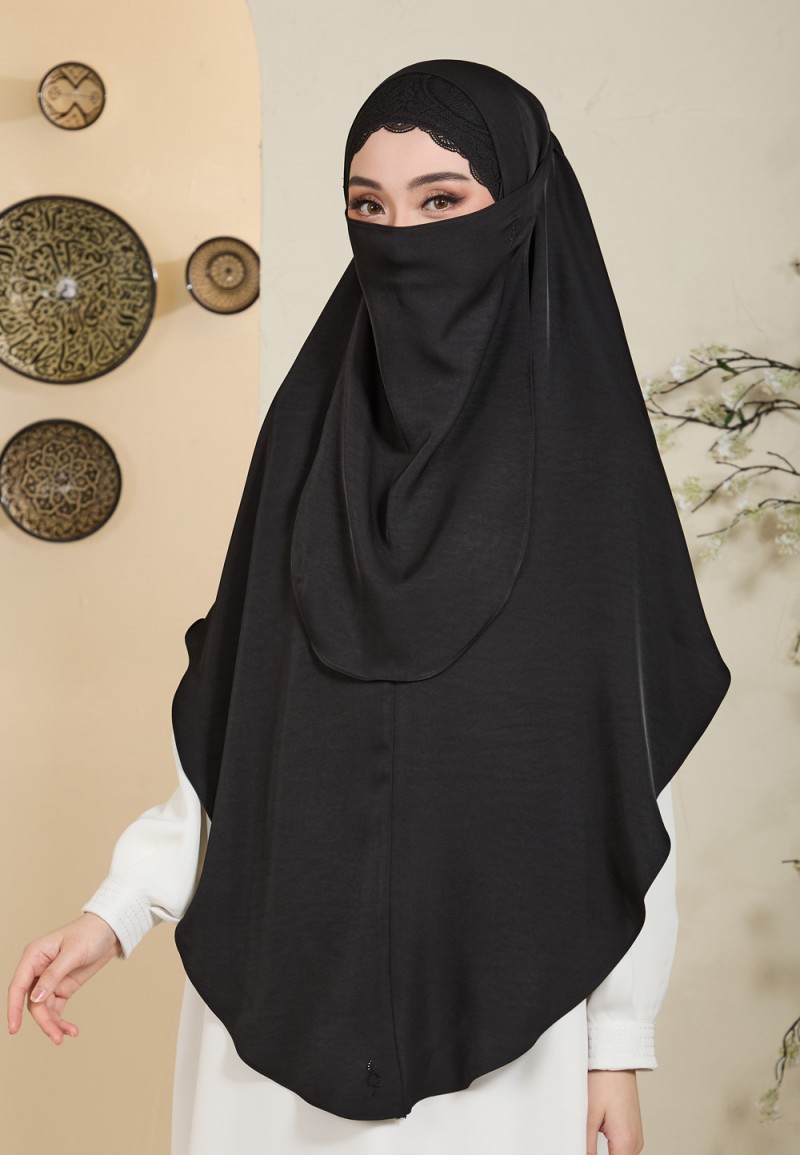 KHIMAR NAJIAH PLAIN LACE