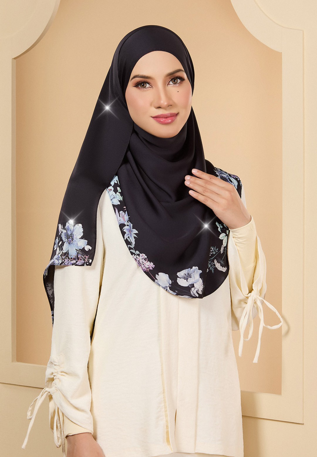 INSTANT SHAWL JASMIN PRINTED DIAMOND