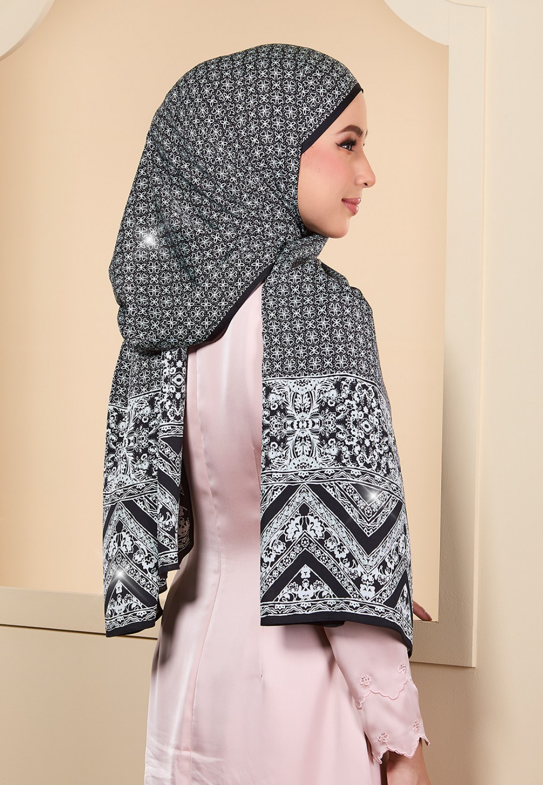 SHAWL ALIZE PRINTED DIAMOND