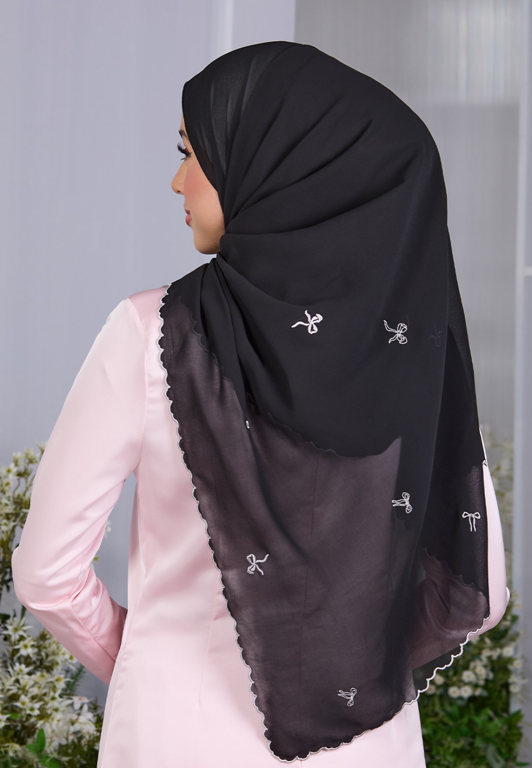 SHAWL ROXY PLAIN EMBROIDERY
