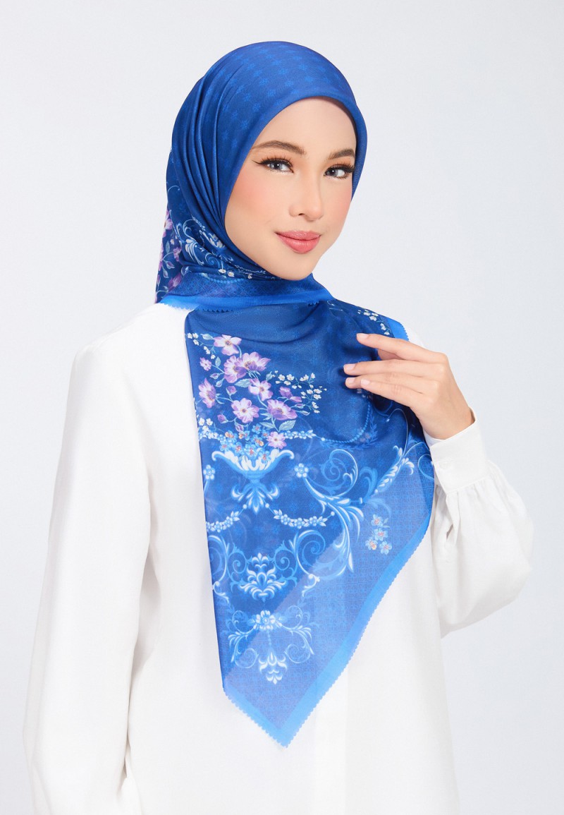 SQ FATYNE VOILE PRINTED LASERCUT