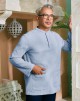 KURTA AJMAL IN CASHMERE BLUE