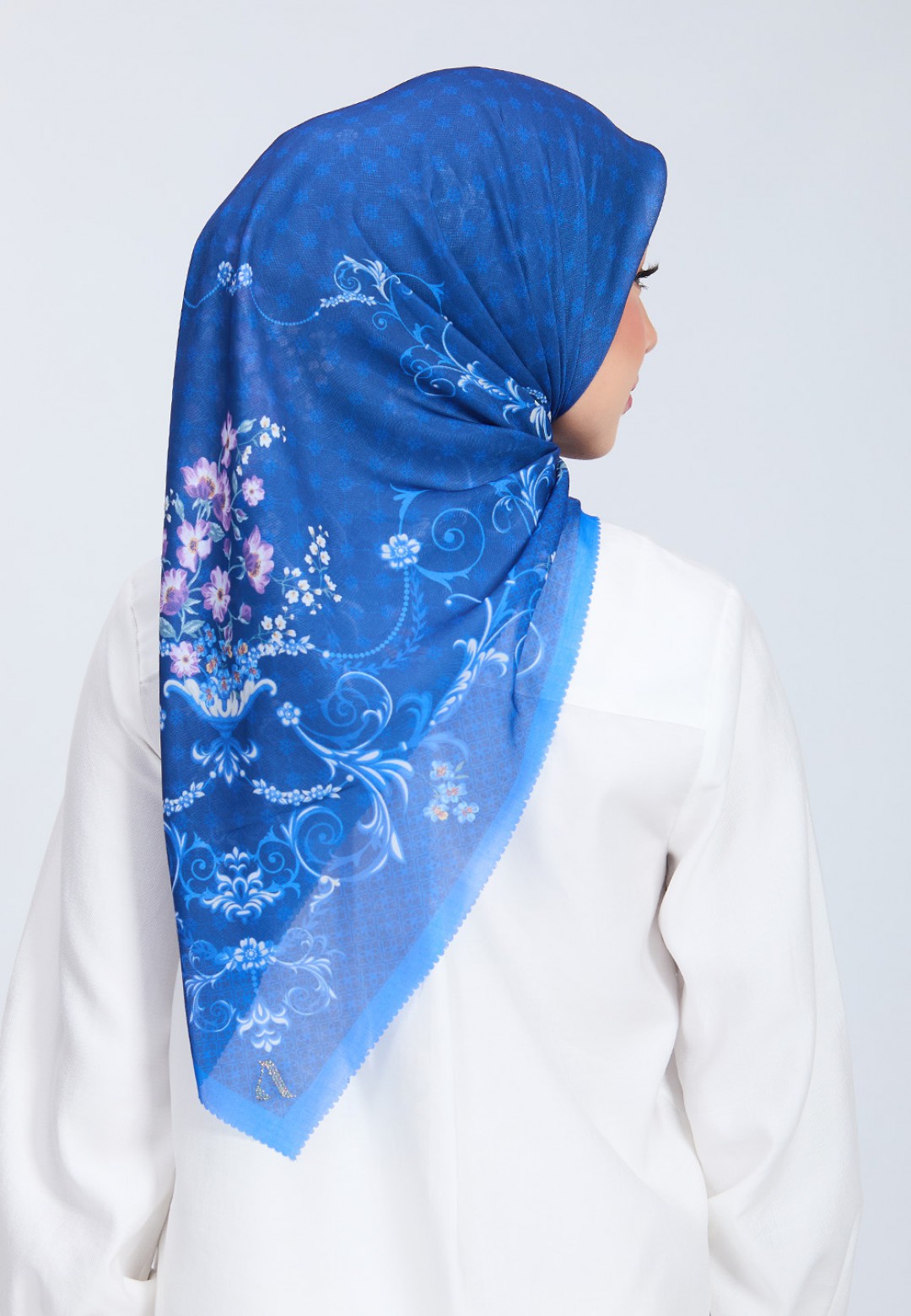SQ FATYNE VOILE PRINTED LASERCUT