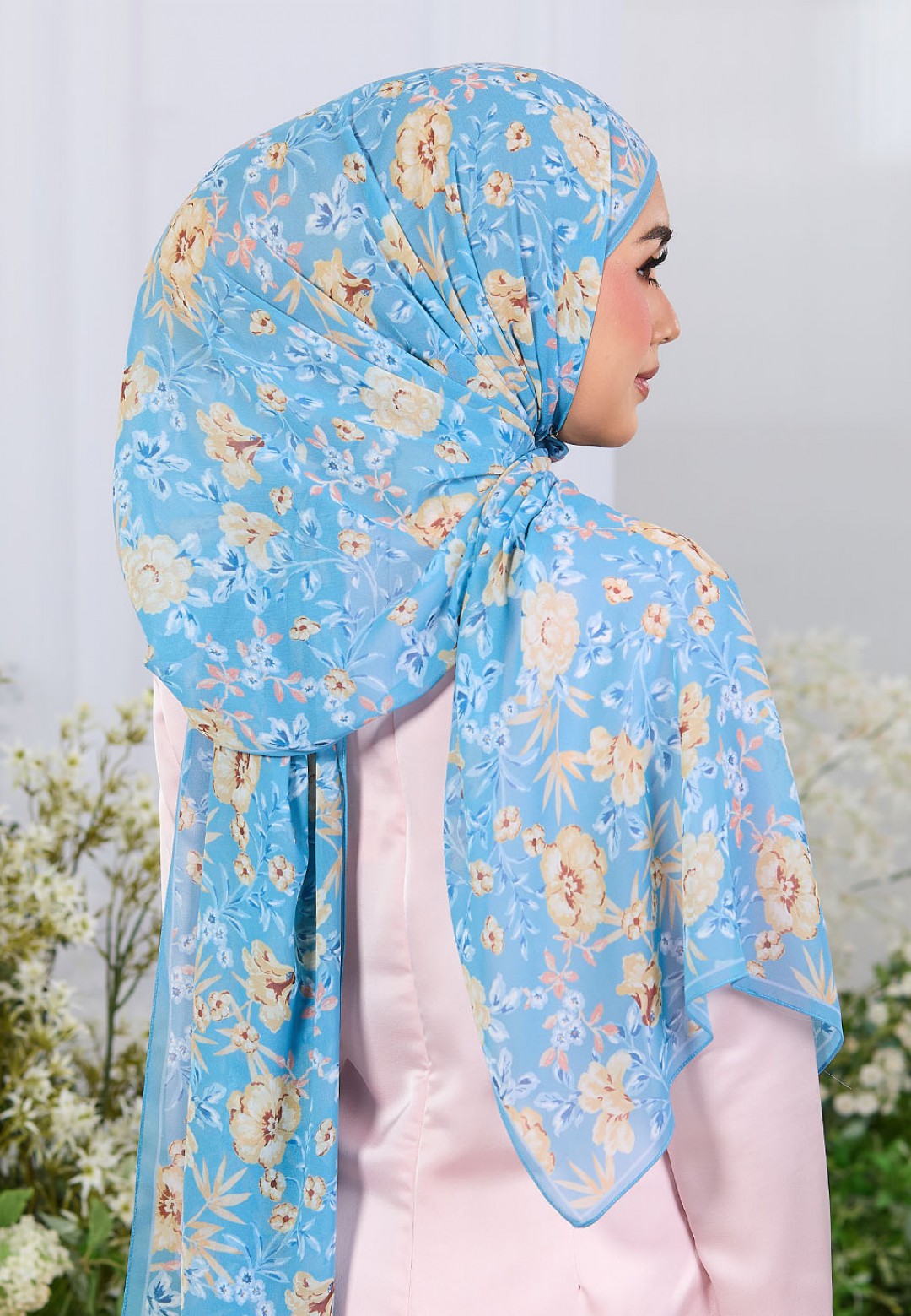 SHAWL BLOOMLET PRINTED