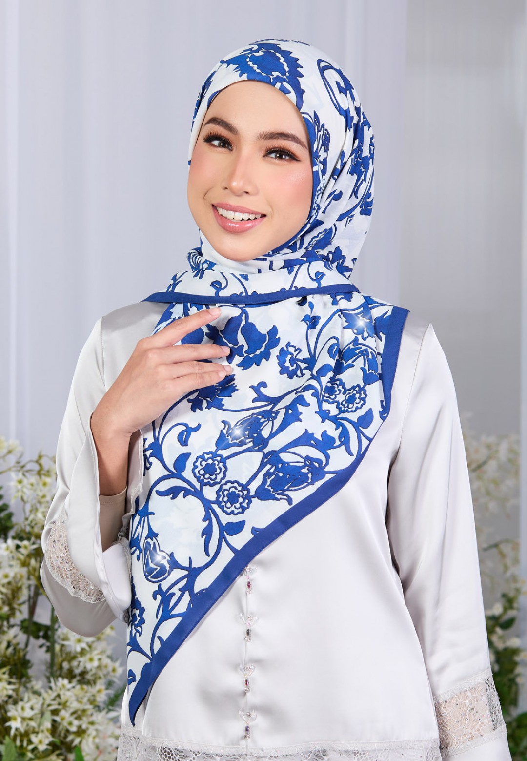 SQ FLORESSA PRINTED DIAMOND