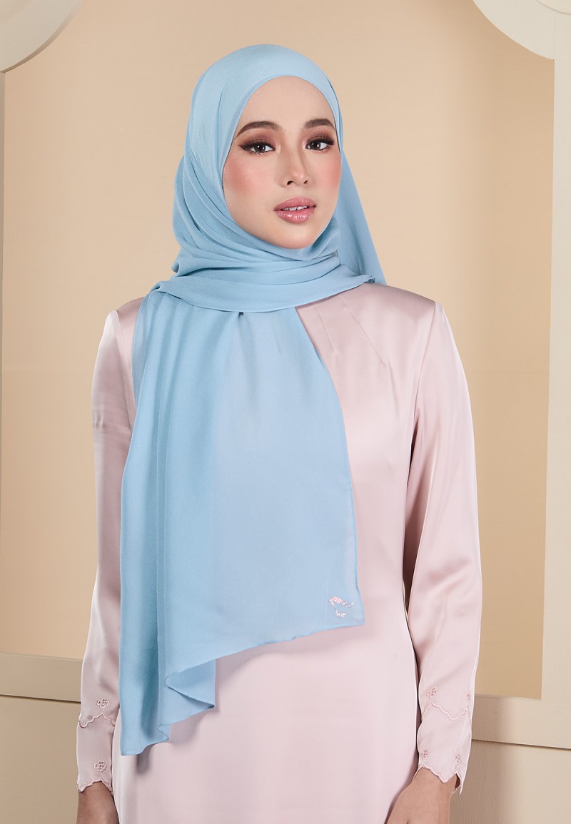 SHAWL HOUDA SILKY CHIFFON PLAIN